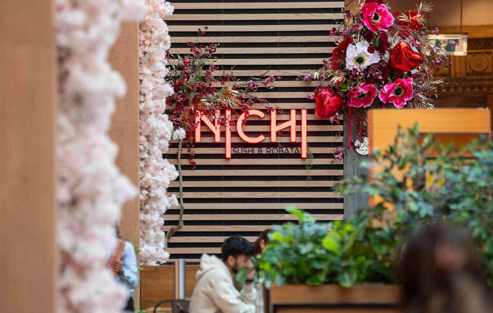 Trafford Centre Eastern Garden - Nichi Sushi Wall with Battens